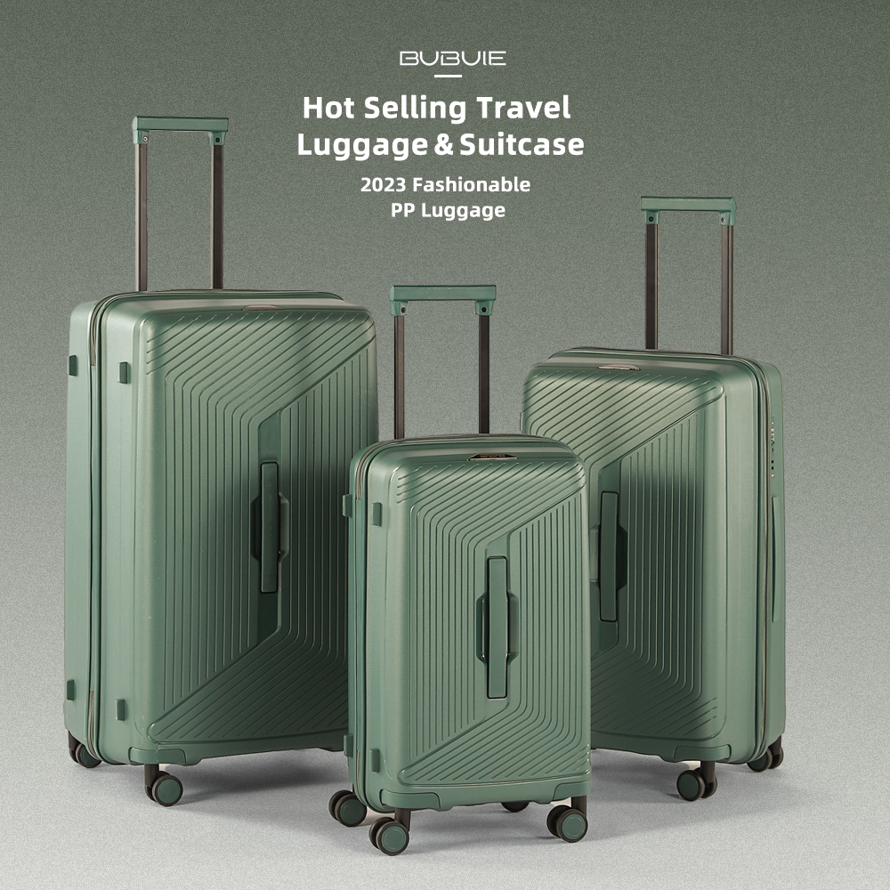 Bubule PPL19新款耐用拉杆行李箱3件套男女通用登机箱旅行行李箱