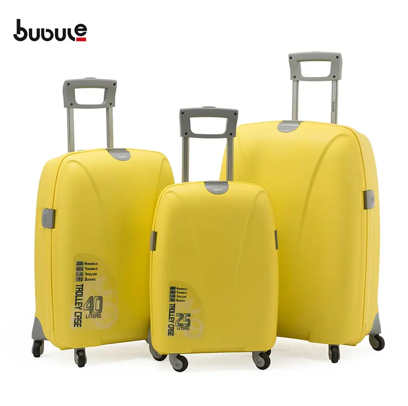 BUBULE VL 3PCS PP Trolley Luggage Sets Wheeled Spinner Travel Bag Suitcases