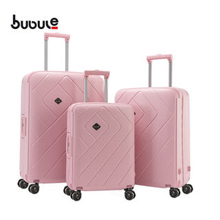 BUBULE EL PP Wheeled Trolley Bags Set 3 PCS Customized Luggage For Travel