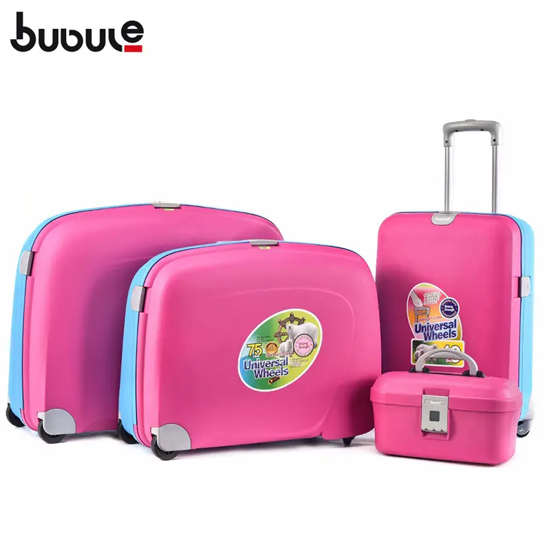 BUBULE GL405 Popular PP 4 pcs Spinner Trolley Luggage Set Wheeled Suitcase for Travel