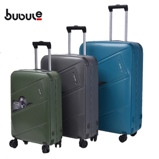 BUBULE FL PP Wheeled 3PCS Trolley Luggage Sets Customized Spinner Luggage Bags forTravel